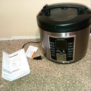 Comfee Rice & Slow cooker W/Steamer & Spoon